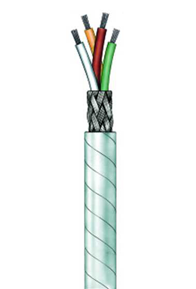 Teflon insulated, heat resistant Control Cable, shielded LiTCT 0,38, 1 Core