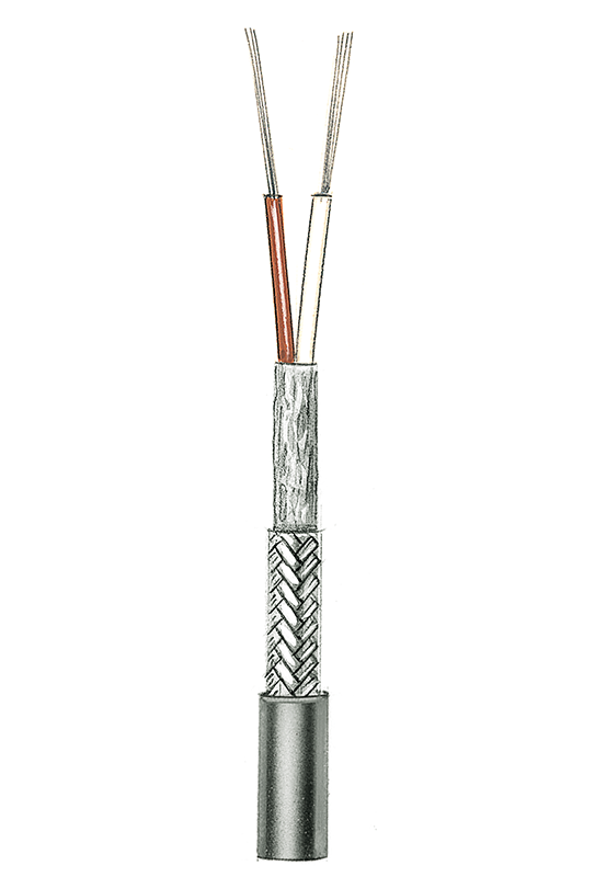 Geräteanschlussleitung/ Steuerleitung mit Gesamtabschirmung besonders flexibel NF13 (2 x 0,5), 2 Adern