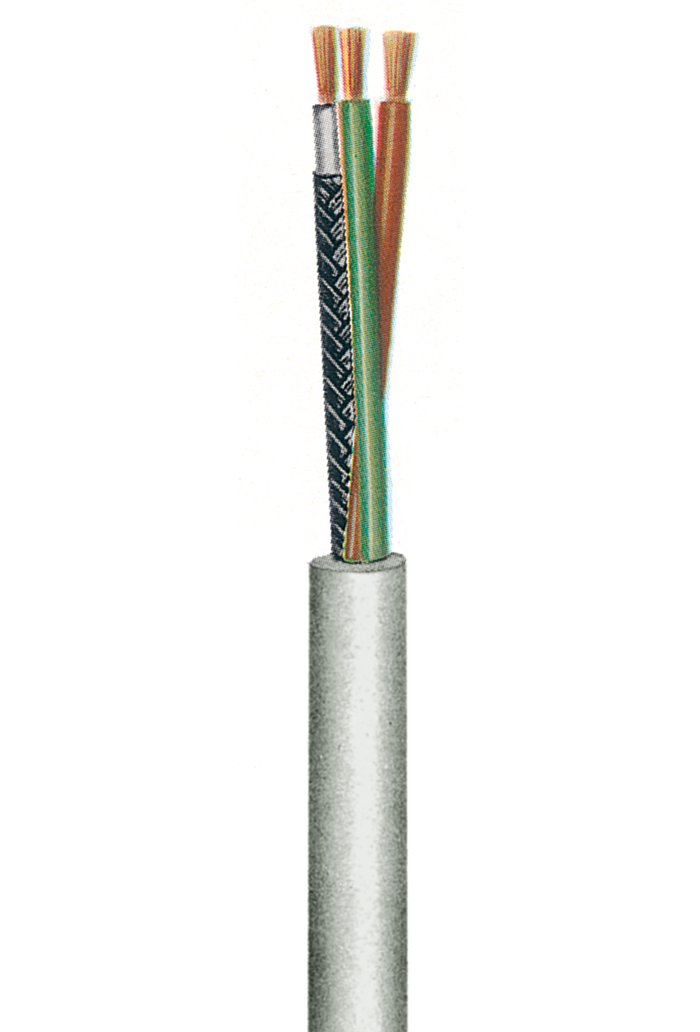 Flexible Steuerleitung, Abschirmung, LiY-LiYC-Y +1C 0,14, 5 Adern