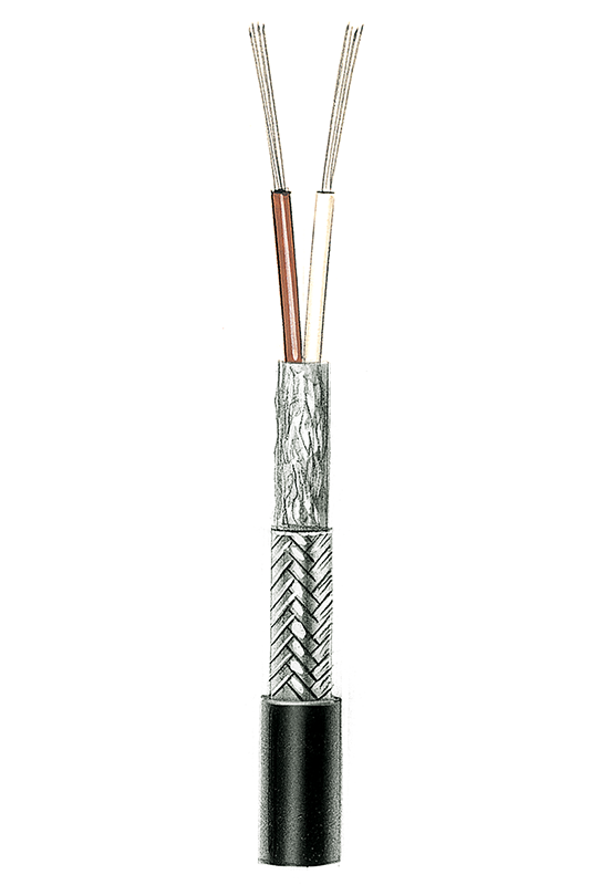 Device Connection- and Control Cable, shielded, highly flexible NF17 (2 x 0,75), 2 Cores