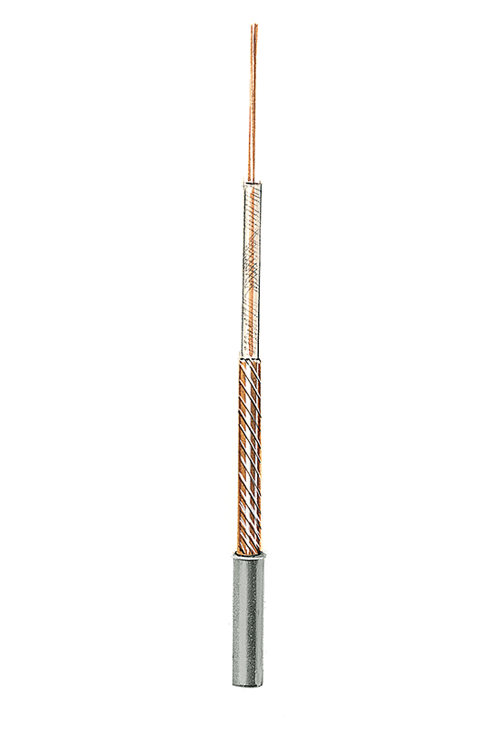 PE-isolierte Niederfrequenzleitung geschirmt NF1 (1 x 0,08)