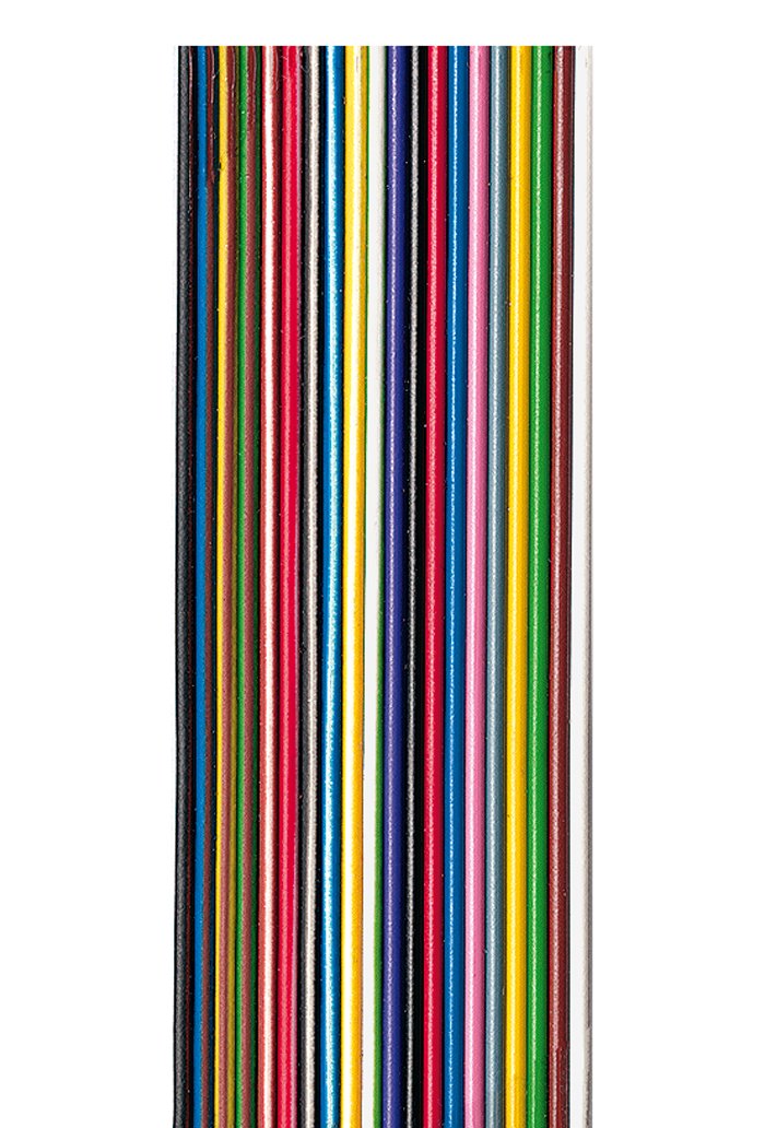 AWG 28-16F 3M: Flachbandkabel AWG28, 16-pol., farb., 3m-Ring bei reichelt  elektronik