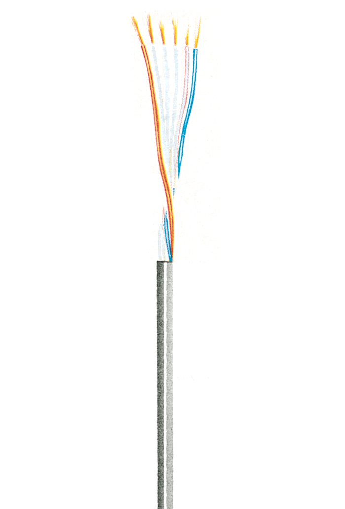 Highly flexible Control Cable LifYY 0,04, 3 Cores