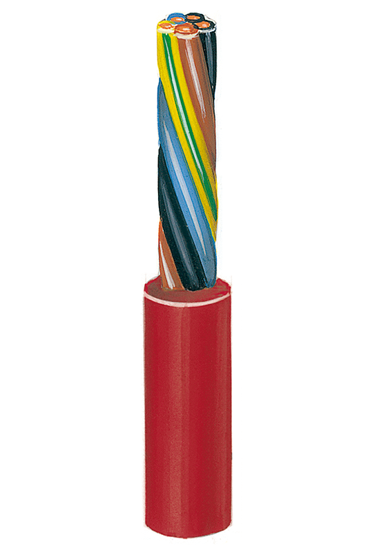 Silicone insulated, heat resistant Control Cable Si-SL-J 0,75