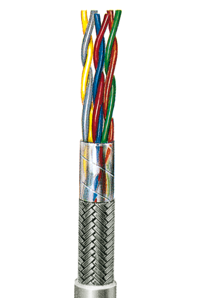 Installation Cable, twisted pairs, shielded JE-LiYCY 0,5, 4 Cores