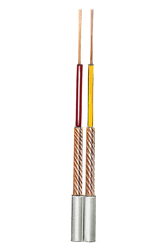 Individually shielded low capacity Diode Cable NF5 (2 x 0,08), 2 Cores